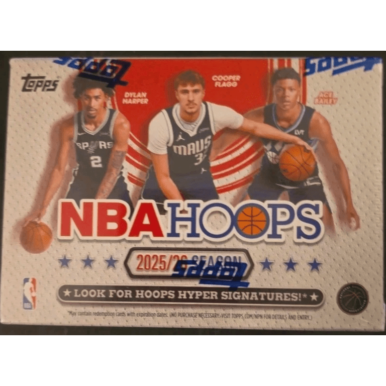 2025-26 Topps NBA Hoops Basketball Factory Sealed Blaster Box 56