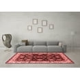thumbnail image 3 of Ahgly Company Indoor Square Oriental Red Industrial Area Rugs, 8' Square, 3 of 4