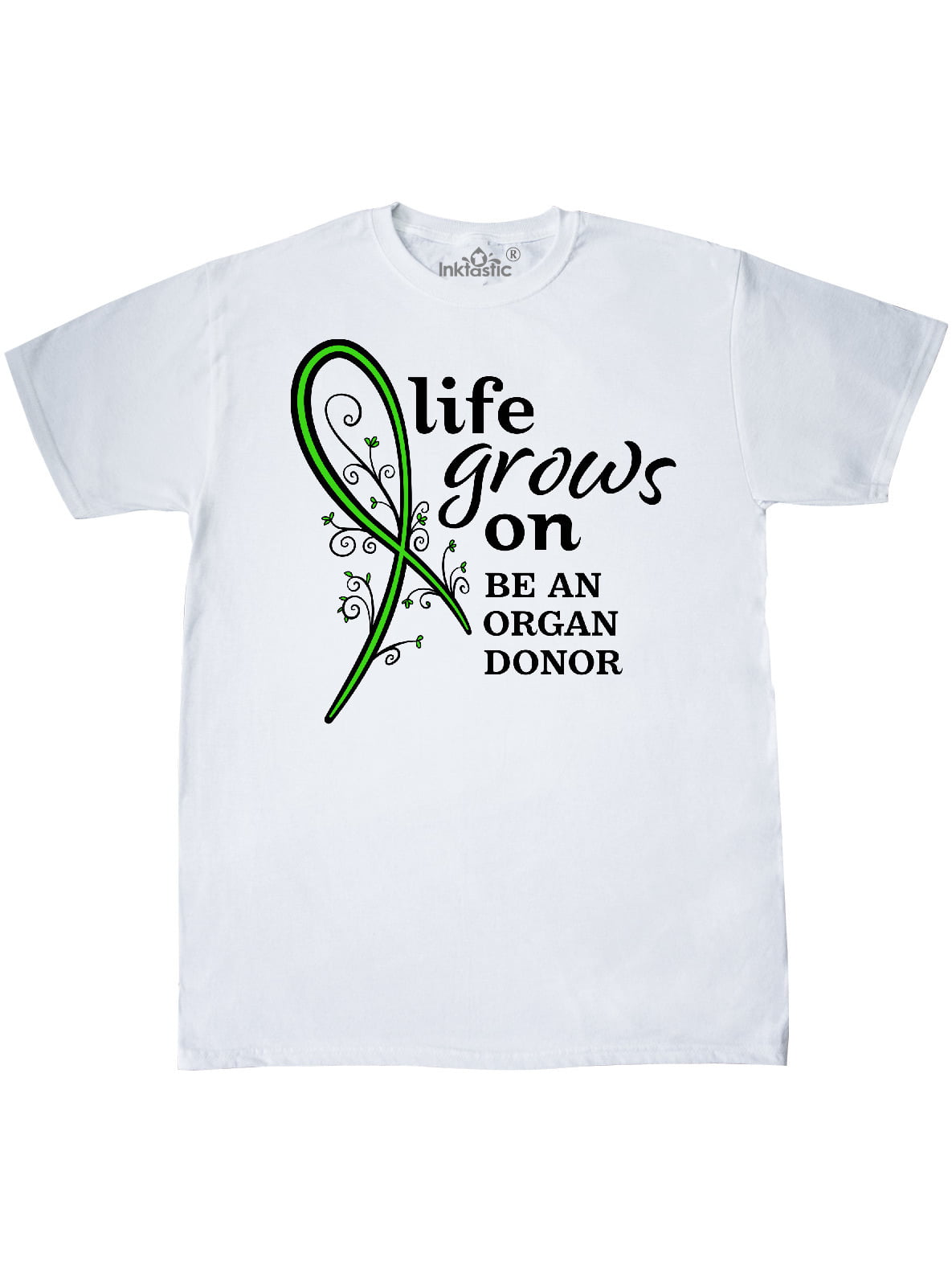 Inktastic Life Grows On- be an Organ Donor T-Shirt - Walmart.com