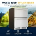 thumbnail image 4 of Newair 24" Outdoor Dual Drawer Freezer Fridge Convertible Refrigerator in Stainless Steel, 4 of 14