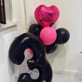 thumbnail image 4 of Globo Kelfuoya, 40 cm, negro, número 13, lámina de mylar, helio, 4 of 5