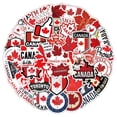 thumbnail image 1 of Stickers Canada Proud Canadian Maple Leaf, vinilo impermeable, 50 unidades, 1 of 2
