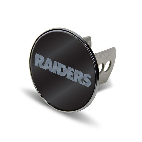 Las Vegas-Football-Raider's Heavy Duty Chrome Trailer Hitch Cover with Laser Cut Insert