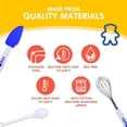 thumbnail image 3 of Curious Chef 11-Piece Blue and Green Chef's Kit for Kids, Includes Real Cooking and Baking Tools, Dishwasher Safe and Made with BPA-Free Plastic, 3 of 5