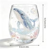 thumbnail image 3 of SLYNSHome Underwater Sea Animal Print Stemless Wine Glass, Tropical Ocean Themed Clear Tumbler, Octopus Pattern Cocktail Cup For Summer Table Decor & Holiday Gift, 3 of 7