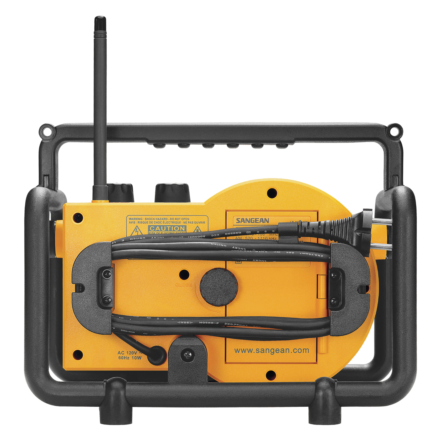 Sangean LUNCHBOX Portable FM/AM Ultra-Rugged Utility Worksite Digital Radio (Yellow), LB-100PT