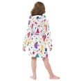 thumbnail image 7 of FORMRS Kids Bathrobe Unisex Hooded Robe Toddler Pajamas Sleepwear, Size 7-9T, Retro Round, 7 of 7