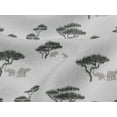 thumbnail image 4 of oneOone Viscose Jersey Fabric Tree & Animals Ikat Decor Fabric Printed BTY 60 Inch Wide, 4 of 4