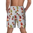 thumbnail image 2 of Lsque Mens Swim Trunks Cute Autumn Gnomes Pattern - Bathing Suit Compression Liner - Beach Swim Shorts Swimwear - (S-3XL) - Stretch Quick Dry -X-Large, 2 of 9