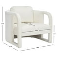 thumbnail image 6 of SAFAVIEH Fifer Modern Style Accent Chair, Cream, 6 of 13