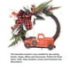 thumbnail image 4 of Ounissouiy navideña con lazo, guirnalda colgante de coche de Navidad, adorno de pared de poliéster, vacaciones de año, puerta de oficina, ventana, Kits de decoración para fiestas Ounissouiy HA067923-00, 4 of 6