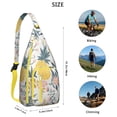 thumbnail image 3 of Tropical Pineapple Sling Backpack – Aesthetic Hawaiian Fruit Print Crossbody Daypack for Women, Teens & Summer Lovers – Cute Pineapple & Flower Design Bag for Travel, Beach, Hiking & Vacation Vibes, 3 of 4