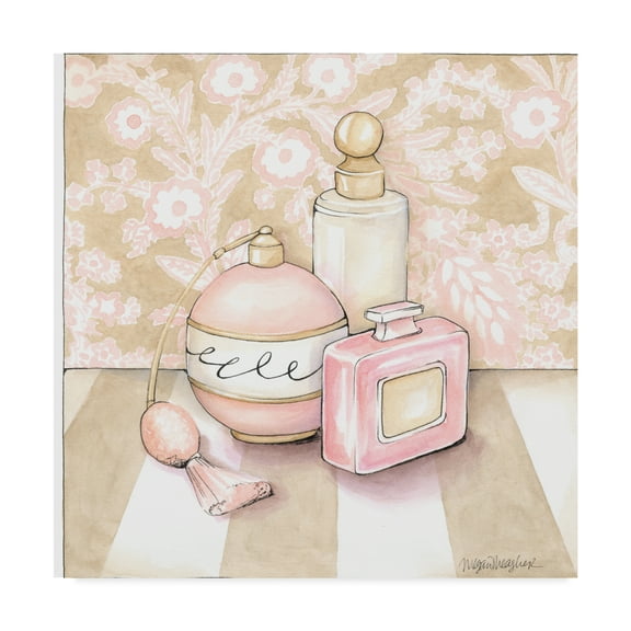 Trademark Fine Art 'Posh Powder Room III' Canvas Art by Megan Meagher