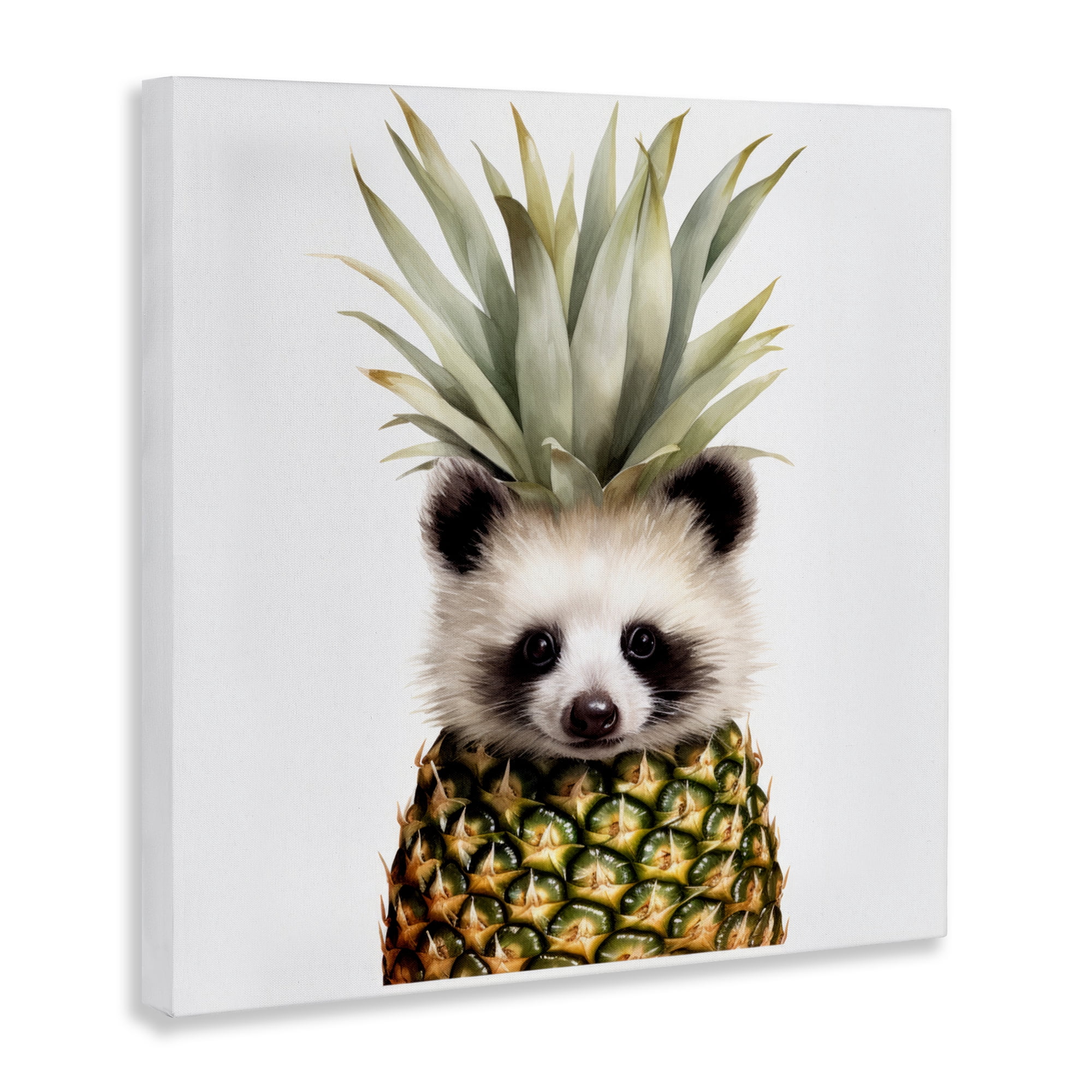 Stupell Industries Pineapple Panda Cub Canvas Wall Art, design by Lazar Studio