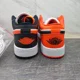 thumbnail image 4 of Ni - ke Air Jordan 1 Low SE GS 'Mismatched Infrared' FB4420-616 Size 7Y Women's 8.5, 4 of 5
