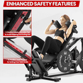 thumbnail image 4 of Syedee Compact Leg Sled Machine, Leg Press Machine Capacity 1000lbs, Hack Squat Machine Combo with 230 Weight Plates, Calf Raise Home Gym, 4 of 8