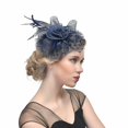 thumbnail image 2 of Plume Cheveux Fascinator Alice Bandeau Clip Dames Mariage Royal Ascot Courses, 2 of 2