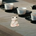 thumbnail image 2 of GROWTH TANK Frog Statue Collectable Decorative Handmade Artwork Tea Pet Ornament for Chinese Sitting, 2 of 9