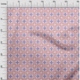 thumbnail image 3 of oneOone Cotton Jersey Light Pink Fabric Asian Ikat Craft Projects Decor Fabric Printed By The Yard 58 Inch Wide, 3 of 4