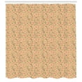 thumbnail image 3 of Ambesonne Fall Leaves Shower Curtain, Ornate Patterns Strokes, 69"Wx84"L, Peach Multicolor, 3 of 3