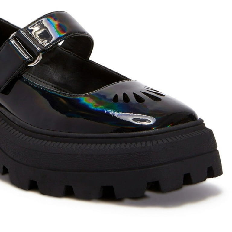 Katy Perry Women s The Geli Combat Mary Jane Shoes Black Size 5 Walmart