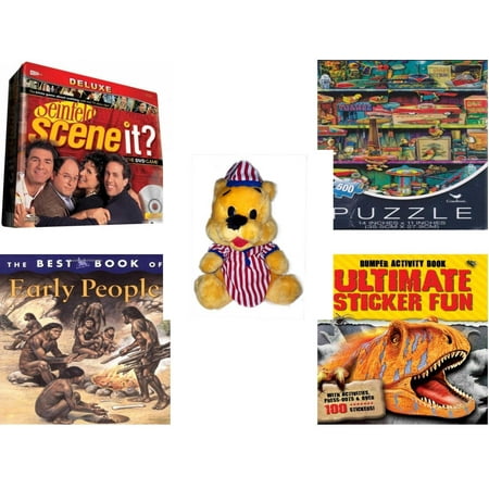 Children's Gift Bundle [5 Piece] -  Scene It? Seinfeld - Vintage s   - Striped PJ's Nightime Bear  11