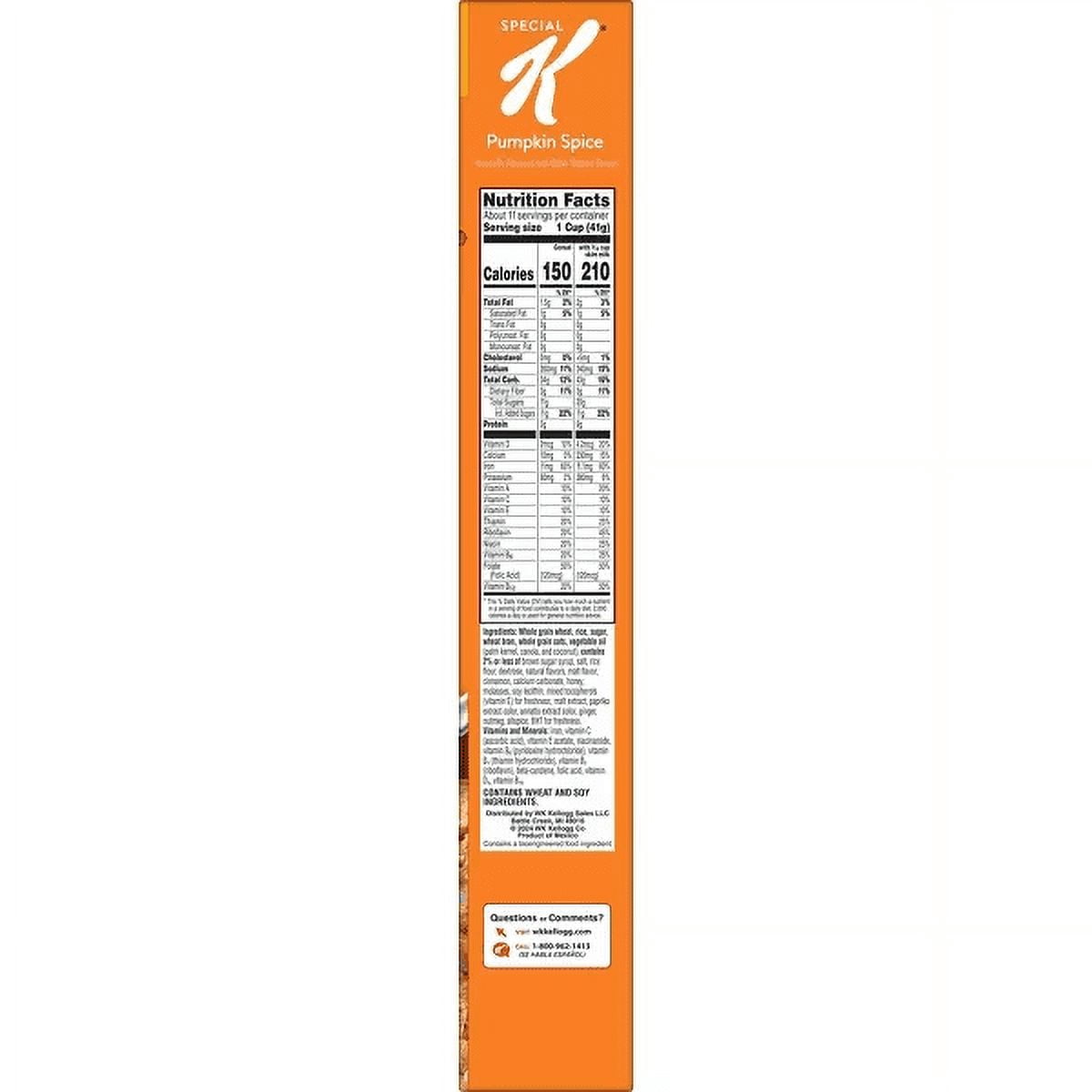 Kellogg's Special K Pumpkin Spice Cereal 16.7oz - Limited Edition 3 Pack