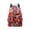 Red, variant on Embroidery Style Ethnic Geometric Print Leather Backpack for Women, Fashion Leather Bookbag Handbags and Shoulder Bags for Outdoor Travel