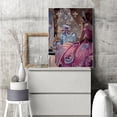 thumbnail image 4 of Cuadros Decorativos Pintura digital Big Dress Girl pintada por números en la pared de la lona DIY (L185) Tmvgtek embutido en tela, 4 of 9