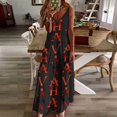 thumbnail image 4 of Havana Cuba Robe Sans Manches Robe de Luxe Robe Longue pour Femmes, 4 of 5