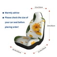 thumbnail image 5 of Pofeuu Sunny Yellow SunFlower Print Automotive Car Seat Covers Flat Cloth Full Set Seat Covers,Car Seat Covers front seats for Cars Trucks and SUVs-1, 5 of 9
