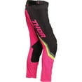thumbnail image 2 of Thor Pulse Rev Womens MX Offroad Pants Charcoal/Flo Pink 5/6 USA, 2 of 3