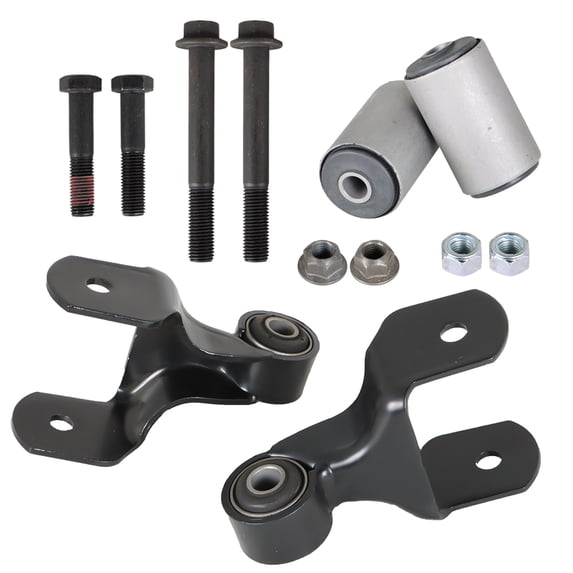 Genrics Front Leaf Spring Shackle Bracket Kit Replacement for F-250 F-350 4WD 1980-1997 (2pc)