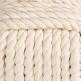 thumbnail image 4 of Creative Co-Op Cotton Rope Knot Door Stop, White, 4 of 5