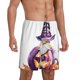 thumbnail image 2 of Balery Halloween Gnome With Pumpkins Pantalones cortos de pijama de punto de algodón para hombre con cinturilla y bolsillos-X-Large, 2 of 6