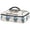 Blue Hydrangea, variant on Iauyy Casserole Carrier for Hot Food Insulated Casserole Travel Carry Bag with Lid Food Warmer Bag for Party/Picnic,White Small Fish