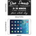 thumbnail image 3 of Inspirational Sayings Wall Decor Small Positive Thought in The Morning Can Change Your Whole Day - Desk Home Decor Signs with Sayings Rustic Positive Wood Plaque(5.12" x 7.87”), 3 of 9