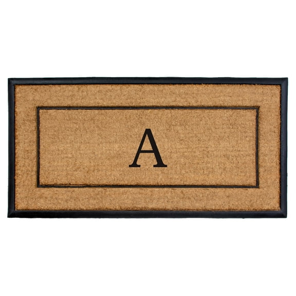 The General Monogram Doormat, 24" x 48", Letter A