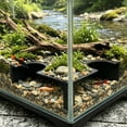 thumbnail image 4 of SouMaox Aquarium Tunnel Decor, Fish Cave Viewing Hideout with Two Holes, Shrimp Hiding Tube for Aquascaping, Fish Ornament, 1.57" x 4.72" x 4.72" Black, 4 of 6