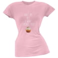 thumbnail image 1 of I Want Abs But I Want Cupcakes More Pink Soft Juniors T-Shirt, 1 of 1