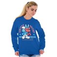 thumbnail image 4 of United Smurf Americana Varsity Sweatshirt for Men or Women Brisco Brands M, 4 of 6