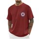 thumbnail image 1 of Tops para hombre, blusas y camisas de cuello redondo y manga corta para hombre, blusas casuales de cuello redondo con estampado de moda para hombre, blusas de cuello redondo y manga corta, camisas par, 1 of 5
