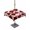 Dark Red, variant on Outdoor Tablecloths with Umbrella Hole & Zipper, Black Geometric Moroccan 54x80 Inch Tablecloth Rectangle, Abstract Art Grey Ombre Modern Waterproof Table Cloth, Patio/Pool/Picnic Table Covers