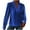 Blue, variant on Women's Satin Silk Blouses Dressy Casual Pleated Long Sleeve V Neck Business Work Tops Loose Office Shirts(White,X-Large)