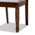 thumbnail image 6 of Bowery Hill Grey Fabric and Brown Finished Wood 5-Piece Dining Set, 6 of 9