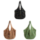 thumbnail image 1 of Bolso Hombro Tejido para Mujer Con Cuentas Colores Diario () Rojo, 1 of 9