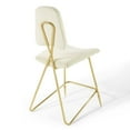 thumbnail image 4 of Modway Ponder Performance Velvet Counter Stool in Ivory, 4 of 8