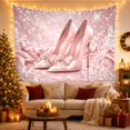 thumbnail image 3 of Pink Boxes and Flowers Tapestry Wall Hanging, 3 of 7