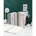 thumbnail image 6 of MSDADA Expandable Metal Bookends Adjustable Book Ends (Black), 6 of 8
