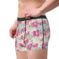 thumbnail image 2 of JUNZAN Purple Watercolor Flowers Mens Underwear Boxer Briefs for Men’s - Large, 2 of 7